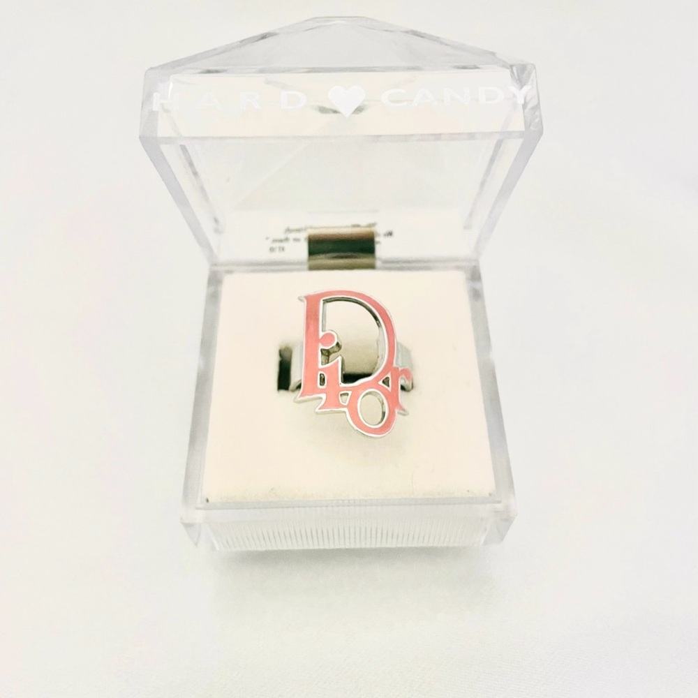 Dior Pink Logo Ring